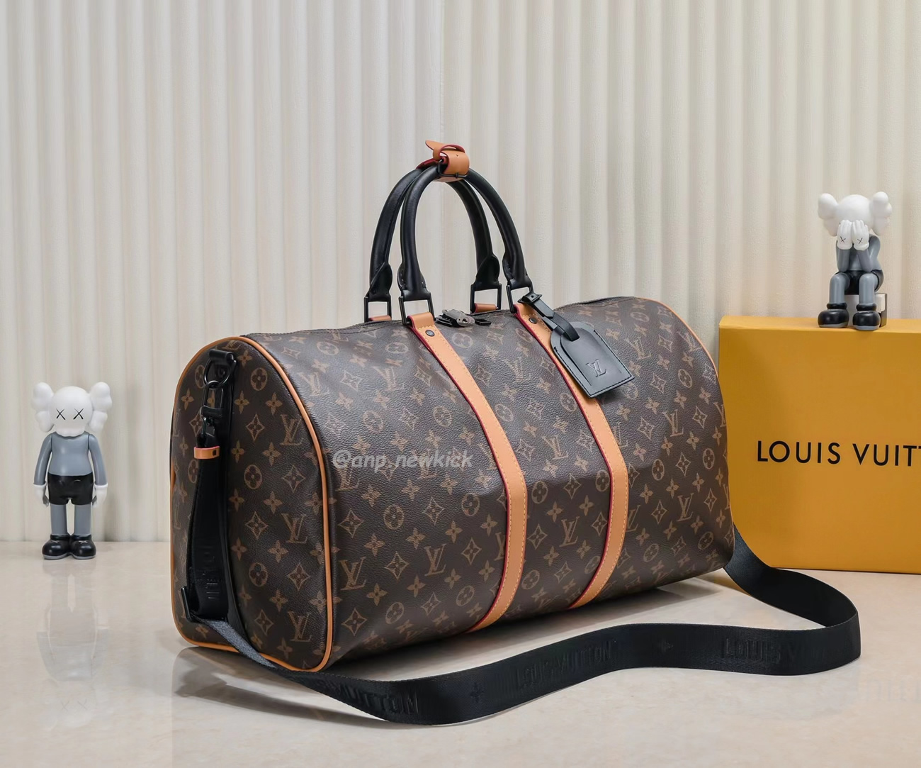 Louis Vuitton Keepall Bandouliere Monogram 50 Navy Duffel Bag (16) - www.newkick.vip